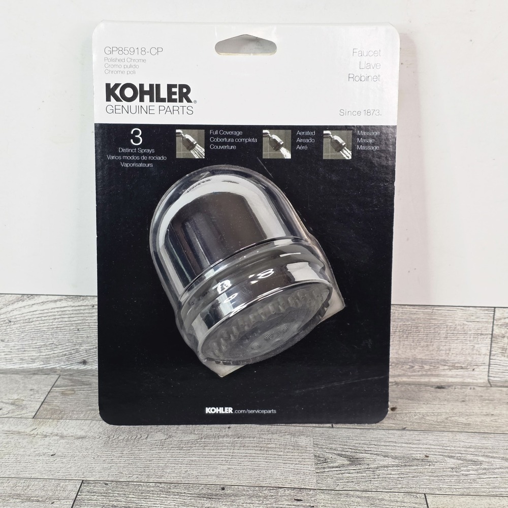 KOHLER Genuine Part GP85918-CP Mastershower 3- Way Showerhead Relaxing Spray New